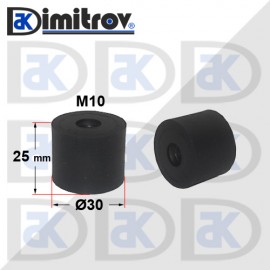 Антивибрационен тампон М10 х Ø30 х 25 mm